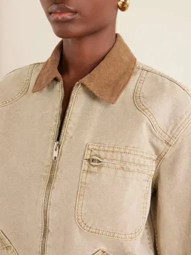 SLVRLAKE Harley Corduroy-trimmed Cotton-canvas Jacket | Thumbnail 5