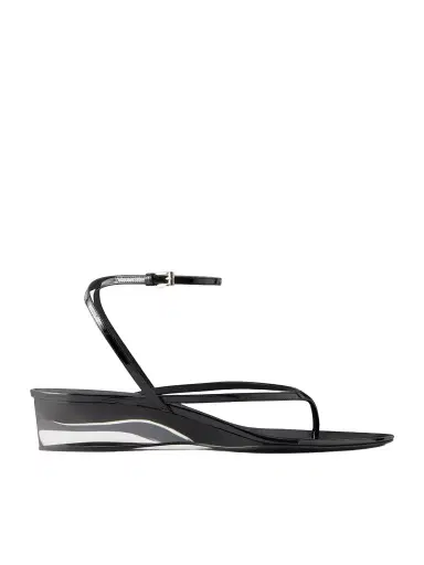 Alaïa Tong 30 Patent-leather Wedge Sandals | Thumbnail 1