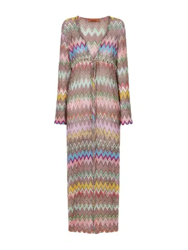 Missoni Striped Metallic Crochet-knit Coverup | Thumbnail 1 Missoni Striped Metallic Crochet-knit Coverup | Thumbnail 1
