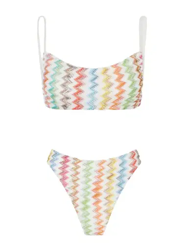 Missoni Striped Crochet-knit Triangle Bikini | Thumbnail 1