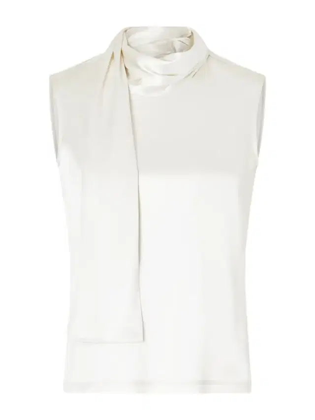 Tie-detailed Stretch-silk Satin Top