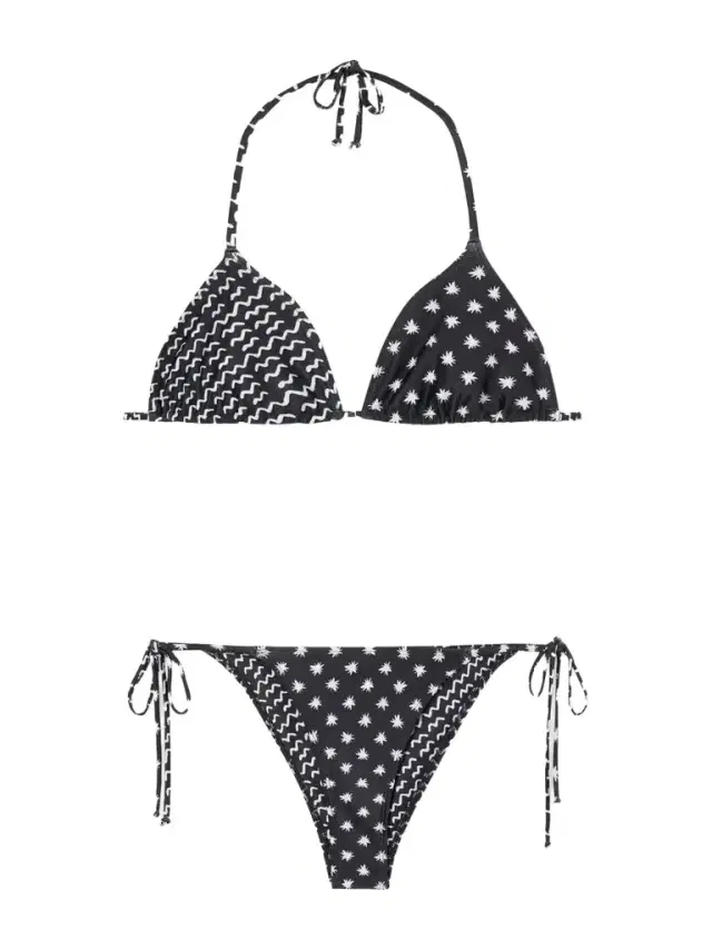 Donde Esteban Estrellitas Y Olas Recycled Triangle Bikini