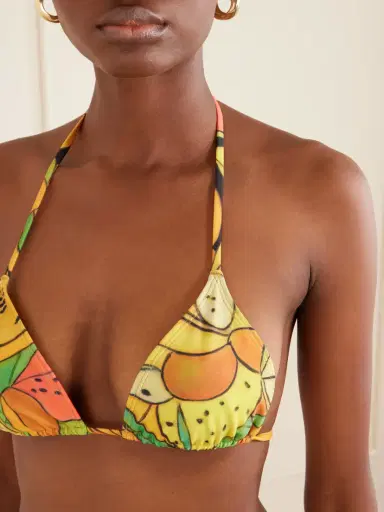 Donde Esteban Frutas Printed Triangle Bikini | Thumbnail 4 Donde Esteban Frutas Printed Triangle Bikini | Thumbnail 4