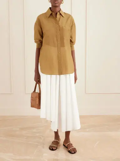 TWP Big Joe Cotton And Silk-blend Shirt | Thumbnail 2 TWP Big Joe Cotton And Silk-blend Shirt | Thumbnail 2