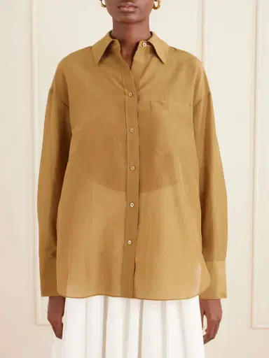 TWP Big Joe Cotton And Silk-blend Shirt | Thumbnail 3 TWP Big Joe Cotton And Silk-blend Shirt | Thumbnail 3