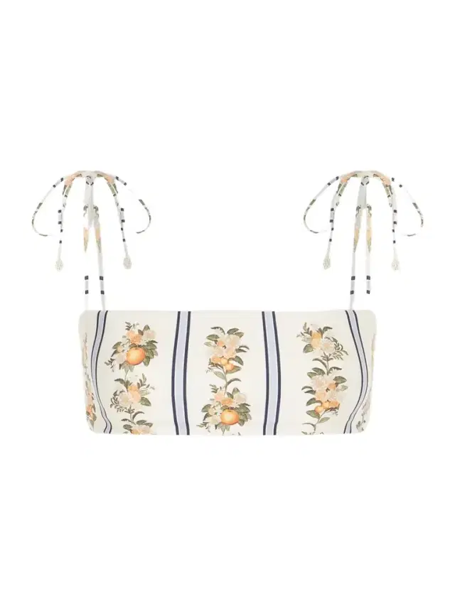 Primavera Valle Printed Bikini Top