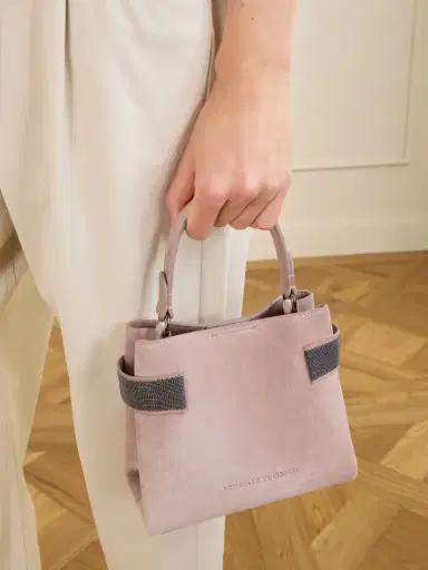 Brunello Cucinelli Bead-embellished Suede Shoulder Bag | Thumbnail 2 Brunello Cucinelli Bead-embellished Suede Shoulder Bag | Thumbnail 2