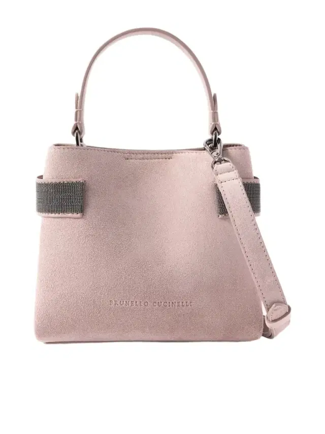 Brunello Cucinelli Bead-embellished Suede Shoulder Bag