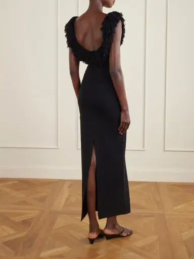 SIR. Marcelline Fringed Stretch-knit Maxi Dress | Thumbnail 3 SIR. Marcelline Fringed Stretch-knit Maxi Dress | Thumbnail 3