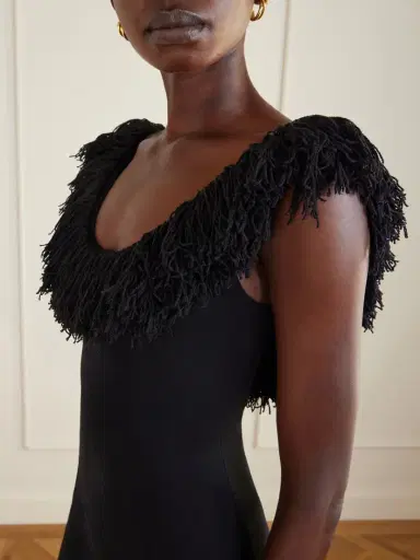 SIR. Marcelline Fringed Stretch-knit Maxi Dress | Thumbnail 4 SIR. Marcelline Fringed Stretch-knit Maxi Dress | Thumbnail 4