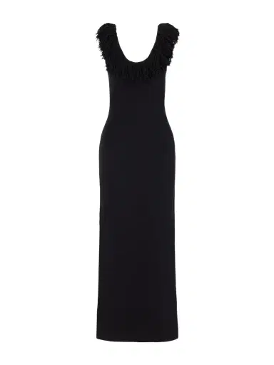 SIR. Marcelline Fringed Stretch-knit Maxi Dress | Thumbnail 1 SIR. Marcelline Fringed Stretch-knit Maxi Dress | Thumbnail 1