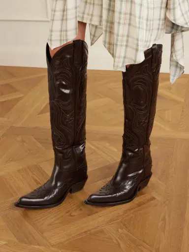 Acne Studios Leather Knee Boots | Thumbnail 2