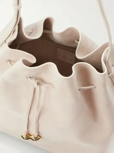 Liffner Charm Suede Drawstring Shoulder Bag | Thumbnail 6 Liffner Charm Suede Drawstring Shoulder Bag | Thumbnail 6