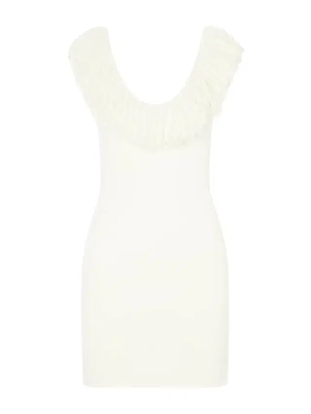 Marcelline Fringed Stretch-knit Mini Dress