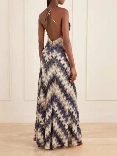 Missoni Striped Metallic Crochet-knit Maxi Dress | Thumbnail 3 Missoni Striped Metallic Crochet-knit Maxi Dress | Thumbnail 3