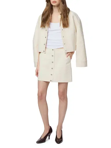 Apparis Women's Ella Cotton Canvas A-Line Miniskirt | Thumbnail 2 Apparis Women's Ella Cotton Canvas A-Line Miniskirt | Thumbnail 2