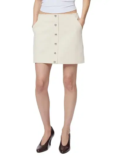 Apparis Women's Ella Cotton Canvas A-Line Miniskirt | Thumbnail 3 Apparis Women's Ella Cotton Canvas A-Line Miniskirt | Thumbnail 3