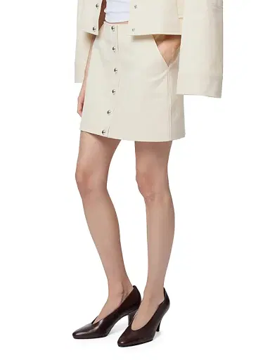Apparis Women's Ella Cotton Canvas A-Line Miniskirt | Thumbnail 4 Apparis Women's Ella Cotton Canvas A-Line Miniskirt | Thumbnail 4