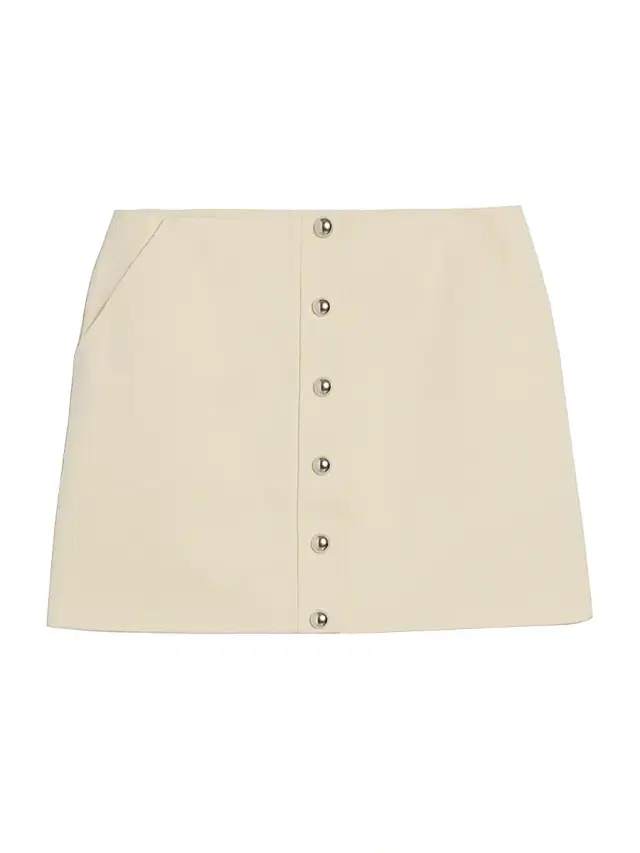 Apparis Women's Ella Cotton Canvas A-Line Miniskirt - Off White
