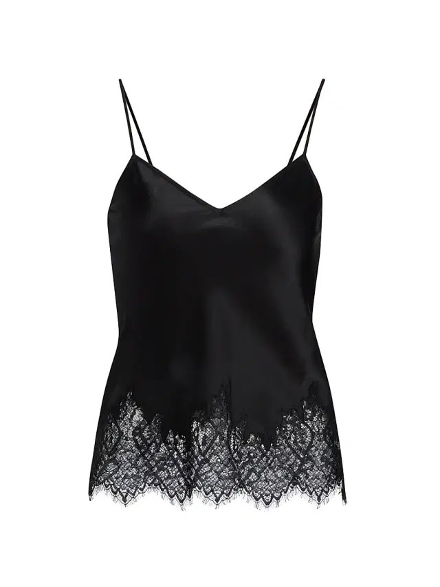 Women's Nadine Silk Cami Top - Black