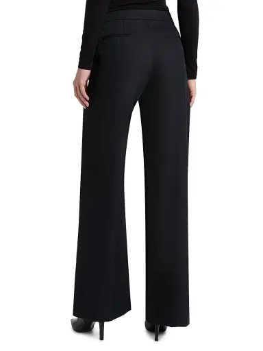 Nili Lotan Women's Reed Cotton-Linen Sailor Pants - Midnight | Thumbnail 5 Nili Lotan Women's Reed Cotton-Linen Sailor Pants - Midnight | Thumbnail 5