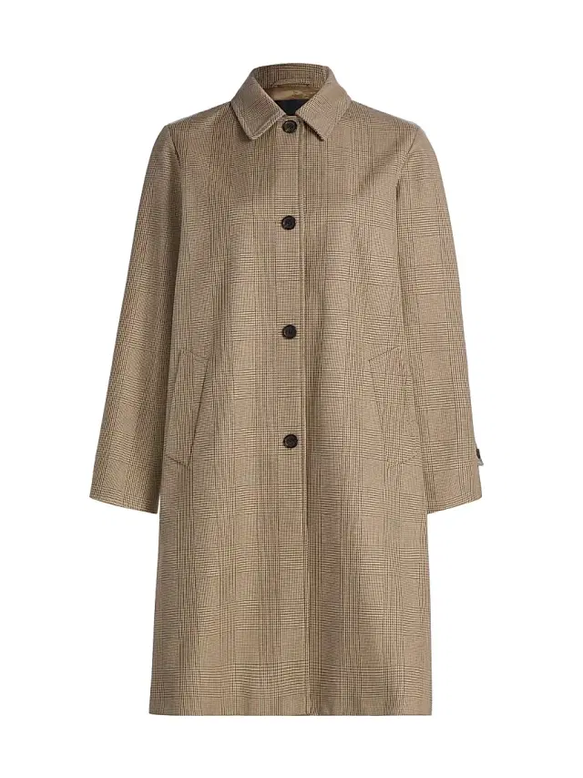 Nili Lotan Women's Watson Cotton Duster Coat - Beige Check