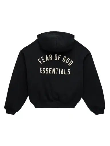 Fear of God Essentials Little Kid's & Kid's Cotton-Blend Logo Hoodie - Vintage Black - Size 10 | Thumbnail 2 Fear of God Essentials Little Kid's & Kid's Cotton-Blend Logo Hoodie - Vintage Black - Size 10 | Thumbnail 2