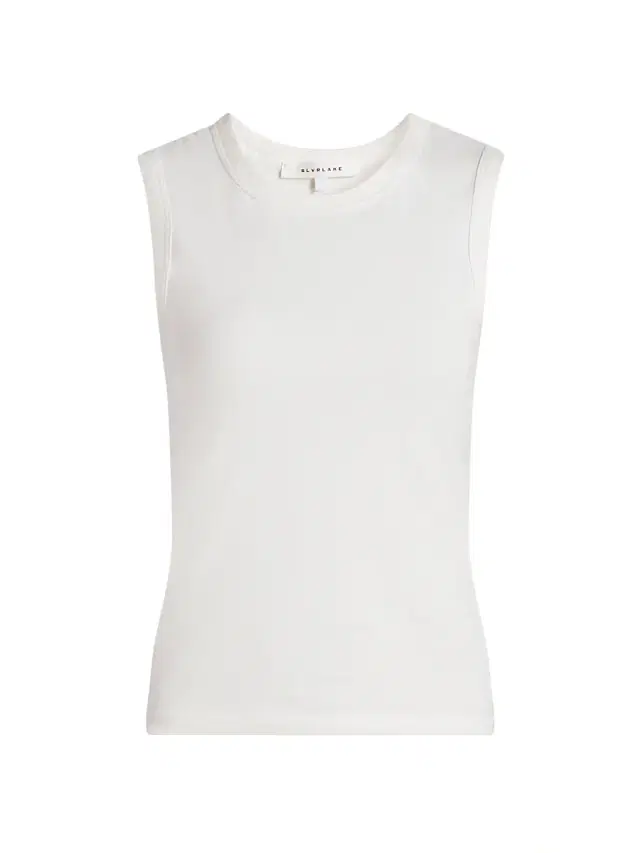 Women's Crew Cotton Tank - Natural White