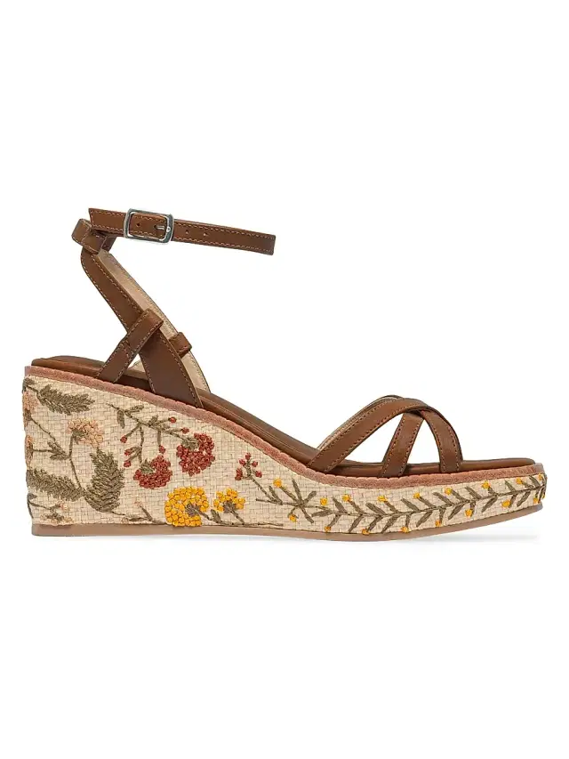 Bernardo Women's Cairo Wedge Sandals - Saddle