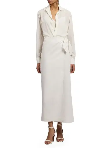 Ralph Lauren Collection Women's Adrien Silk Relaxed-Fit Shirt | Thumbnail 2 Ralph Lauren Collection Women's Adrien Silk Relaxed-Fit Shirt | Thumbnail 2