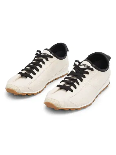 Jacquemus Women's Contrast-Trim Low-Top Tennis Sneakers - Light Beige - Size 12 | Thumbnail 2 Jacquemus Women's Contrast-Trim Low-Top Tennis Sneakers - Light Beige - Size 12 | Thumbnail 2