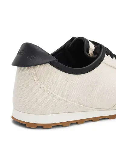 Jacquemus Women's Contrast-Trim Low-Top Tennis Sneakers - Light Beige - Size 12 | Thumbnail 3 Jacquemus Women's Contrast-Trim Low-Top Tennis Sneakers - Light Beige - Size 12 | Thumbnail 3