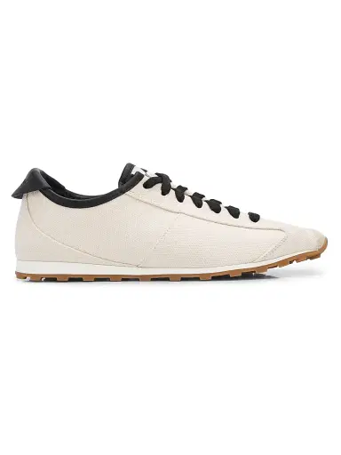 Jacquemus Women's Contrast-Trim Low-Top Tennis Sneakers - Light Beige - Size 12 | Thumbnail 1 Jacquemus Women's Contrast-Trim Low-Top Tennis Sneakers - Light Beige - Size 12 | Thumbnail 1