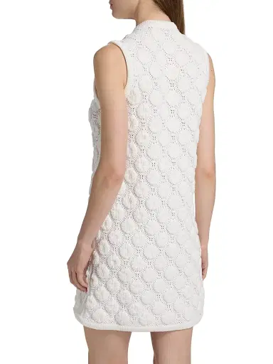 Burberry Women's Brittany Crochet Cotton-Blend Mini Dress - White - Size XS | Thumbnail 5 Burberry Women's Brittany Crochet Cotton-Blend Mini Dress - White - Size XS | Thumbnail 5