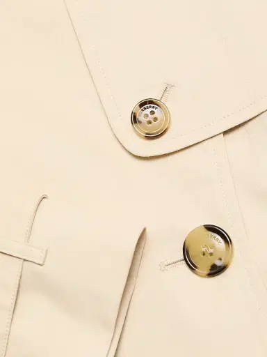 Burberry Women's Fitzrovia Tropical Gabardine Trench Coat - Stone Beige - Size 14 | Thumbnail 7