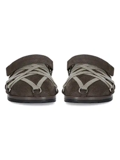 Rick Owens Little Kid's & Kid's Lace-Embellished Suede Slides | Thumbnail 3 Rick Owens Little Kid's & Kid's Lace-Embellished Suede Slides | Thumbnail 3