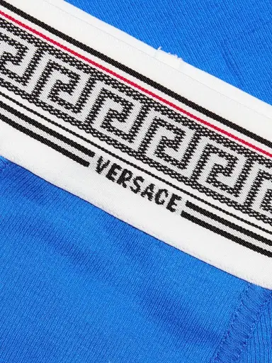 Versace Women's Ciclista Cotton Rib-Knit Trunks - Blue - Size XL | Thumbnail 7 Versace Women's Ciclista Cotton Rib-Knit Trunks - Blue - Size XL | Thumbnail 7
