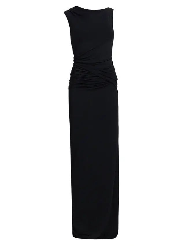 Rick Owens Lilies Women's Shailee Drape Column Gown - Black