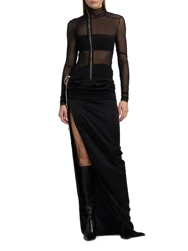 Rick Owens Women's Gary Knit Jacket - Black - Size 4 | Thumbnail 2 Rick Owens Women's Gary Knit Jacket - Black - Size 4 | Thumbnail 2