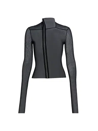 Rick Owens Women's Gary Knit Jacket - Black - Size 4 | Thumbnail 1 Rick Owens Women's Gary Knit Jacket - Black - Size 4 | Thumbnail 1