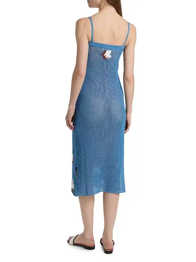 Marni Women's Flower Crochet Midi-Dress | Thumbnail 5 Marni Women's Flower Crochet Midi-Dress | Thumbnail 5