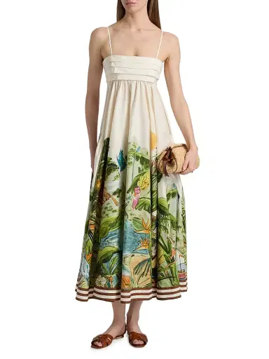ALÉMAIS Women's Toucan Tango Printed Midi-Dress - Size 10 | Thumbnail 3 ALÉMAIS Women's Toucan Tango Printed Midi-Dress - Size 10 | Thumbnail 3