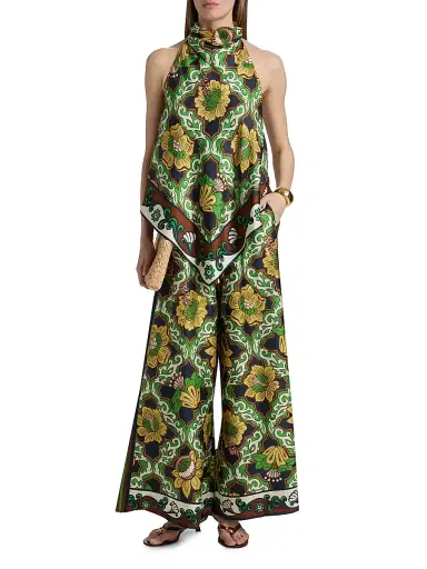 ALÉMAIS Women's Liana Halterneck Silk Top | Thumbnail 2 ALÉMAIS Women's Liana Halterneck Silk Top | Thumbnail 2