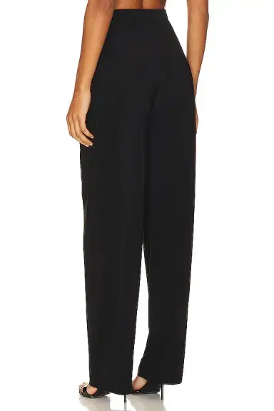 Norma Kamali Tapered Pleated Trouser | Thumbnail 2 Norma Kamali Tapered Pleated Trouser | Thumbnail 2