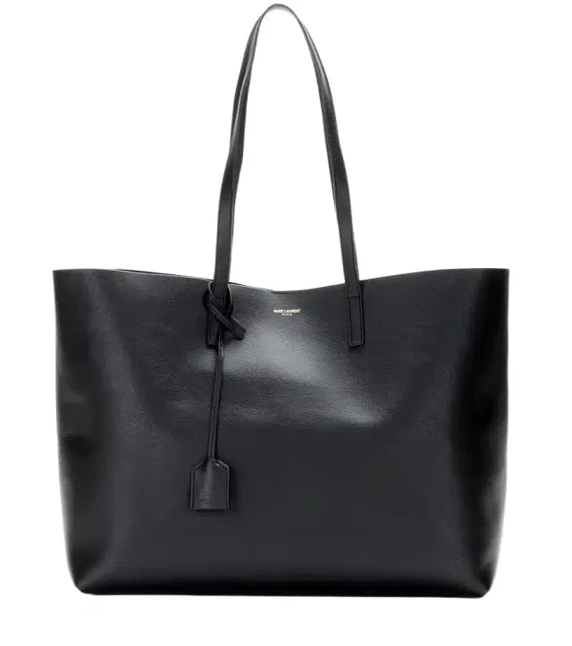 Shopping E/W leather tote bag