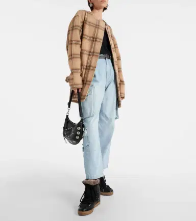 Isabel Marant Nowles shearling-trimmed leather ankle boots | Thumbnail 2 Isabel Marant Nowles shearling-trimmed leather ankle boots | Thumbnail 2