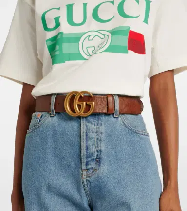 Gucci GG leather belt | Thumbnail 2