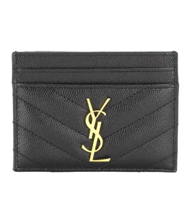 Saint Laurent Monogram quilted leather card holder | Thumbnail 1 Saint Laurent Monogram quilted leather card holder | Thumbnail 1