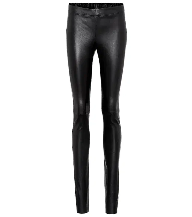 Joseph Mid-rise leather leggings