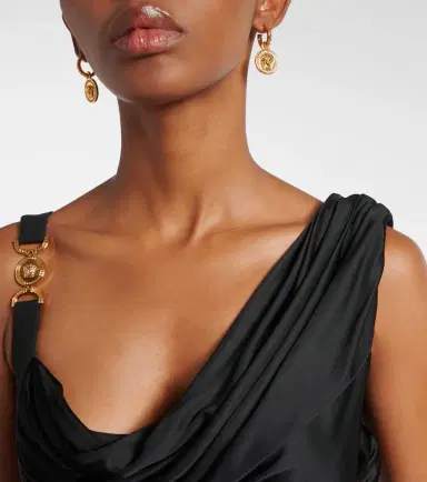 Versace Greca and Medusa earrings | Thumbnail 2